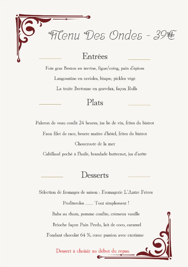 Le Bistrot D'Henry - Menu Image 3